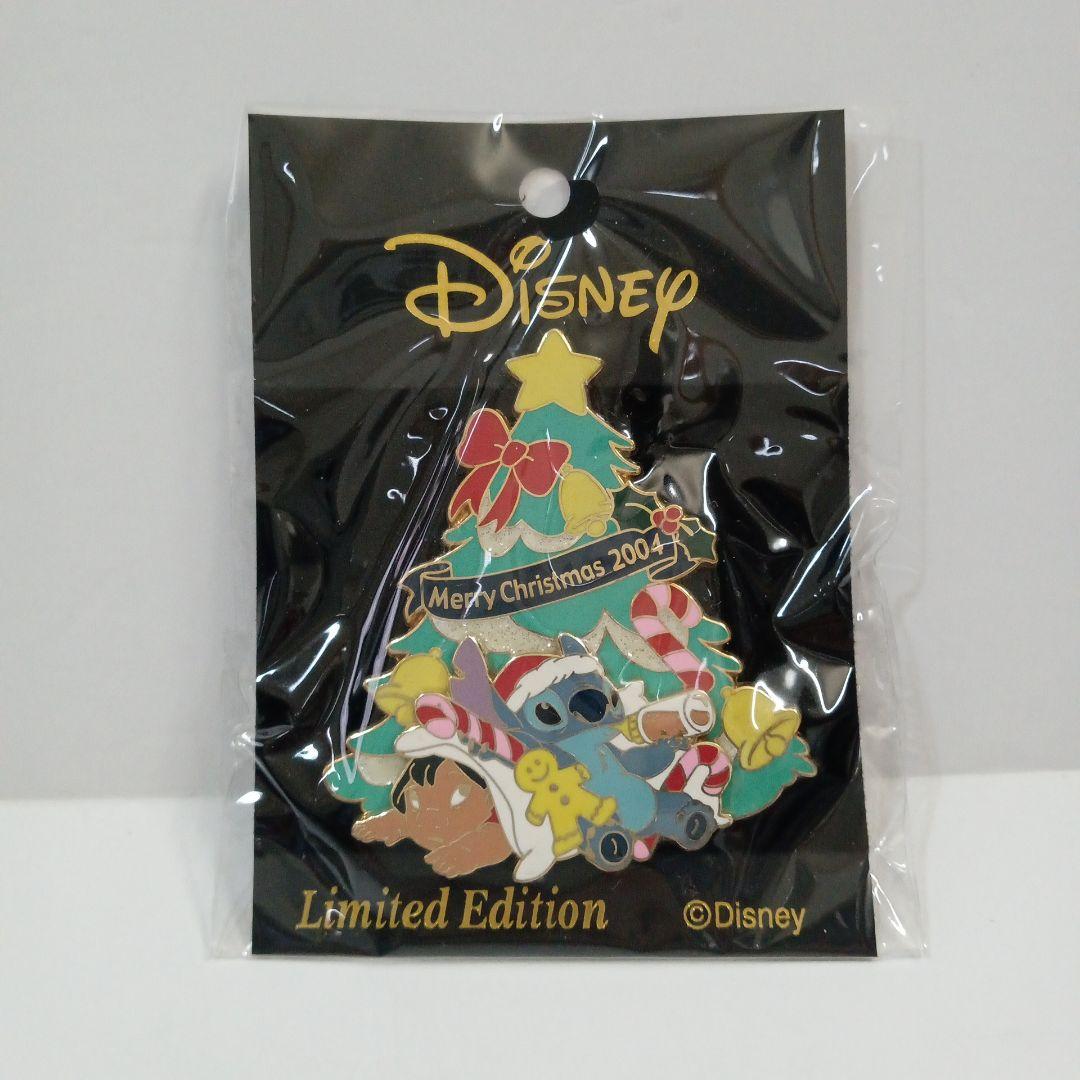 ディズニー　スティッチ　リロ　クリスマス限定　2004　ピンバッジ