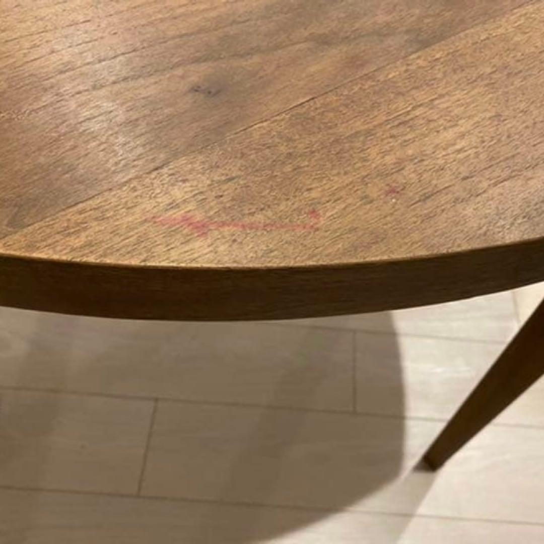 定価12万 アクタス ラウンド 円形 ダイニングテーブル ウォールナット