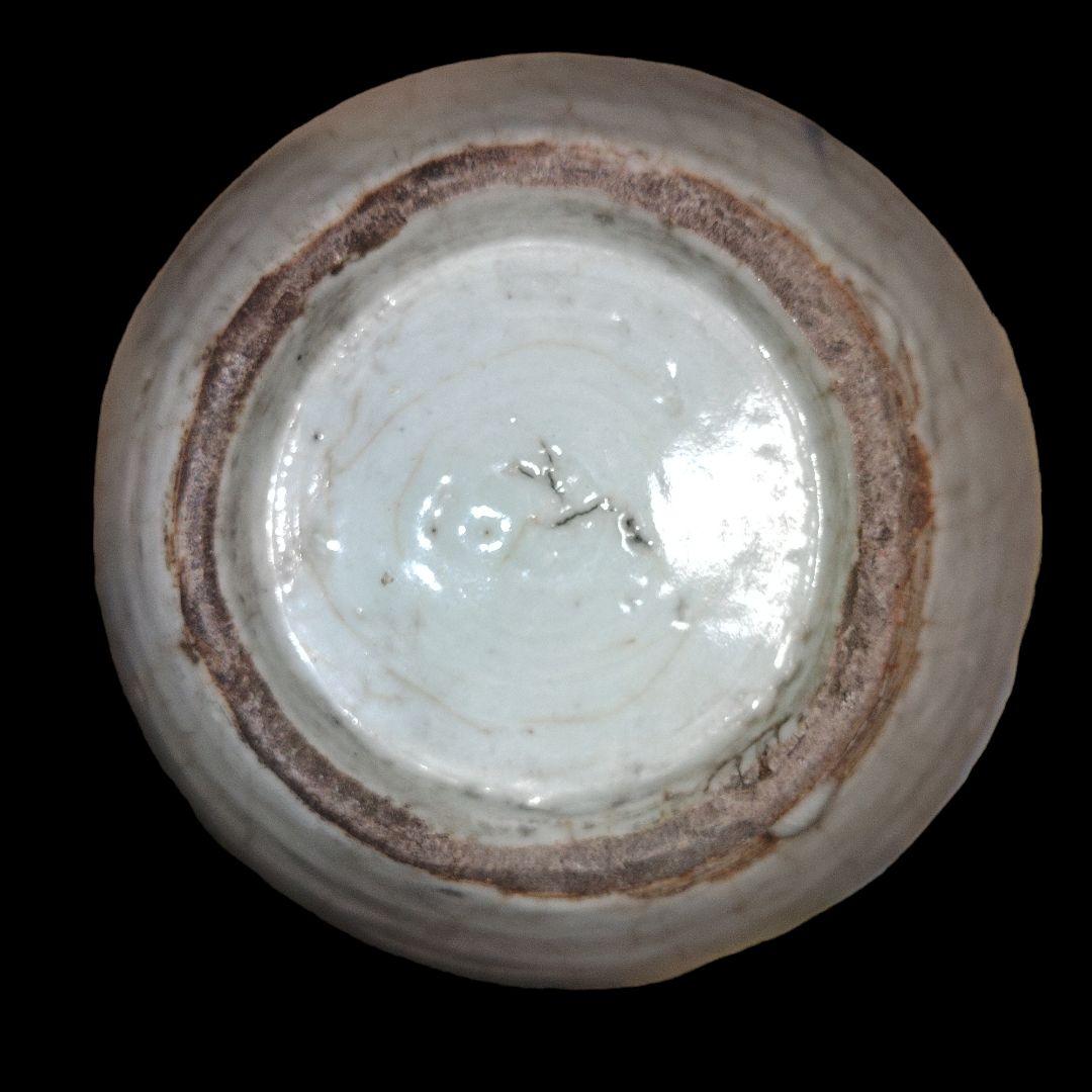 古伊万里 江戸時代 パイナップル文染付鶴首徳利