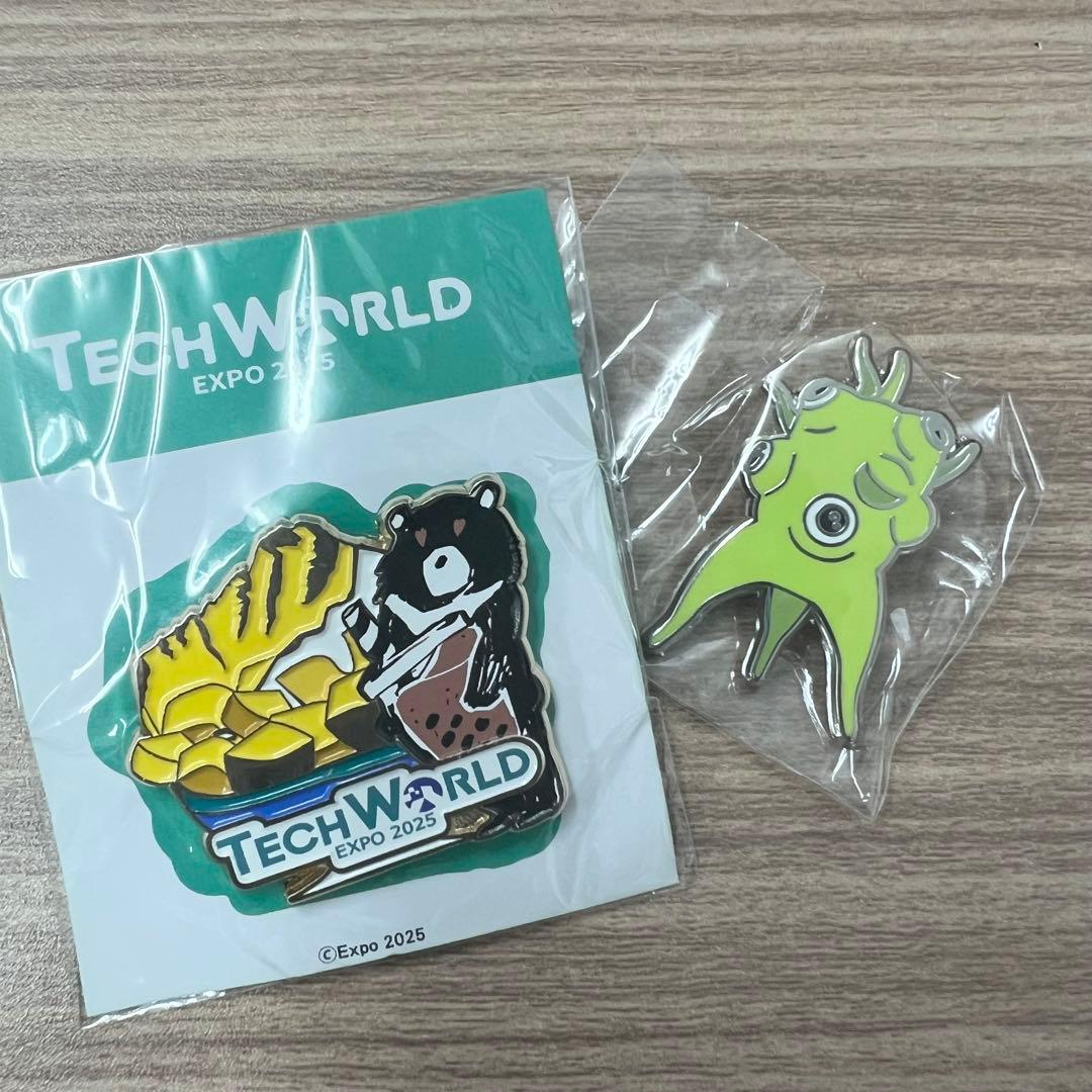 新品未開封 テックワールド チェコ パビリオン ピンバッジ2点セット