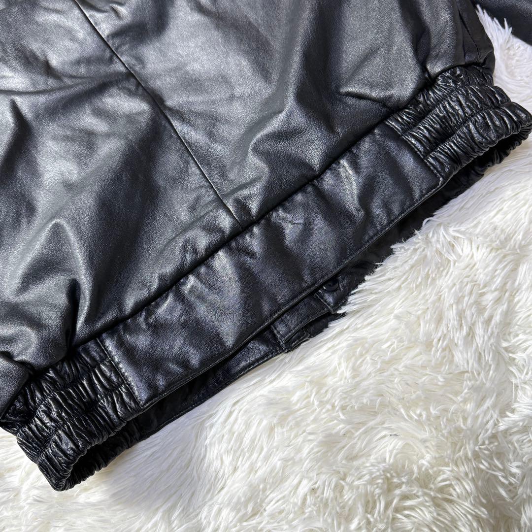 美品】90s A-2 ラムレザー フライトジャケット M 短丈 ブラック - メルカリ