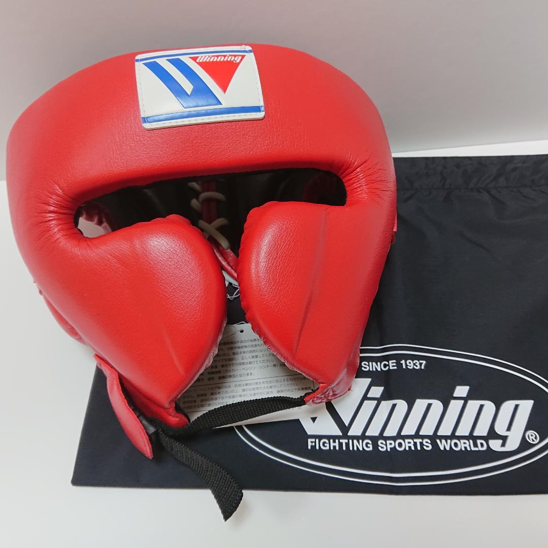 winning ウイニング ボクシング ヘッドギア Lサイズ 赤 アマチュア