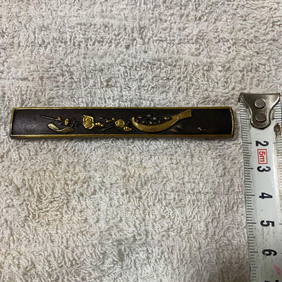 B-17 小柄　柄のみ　武具　銅製　刀装具　日本刀　美術品　工芸品　装飾品
