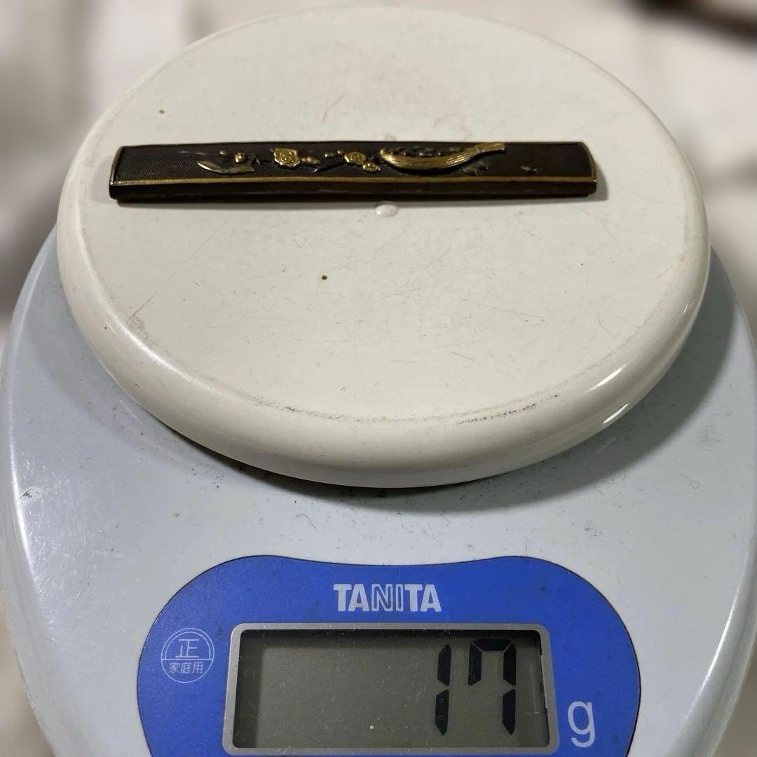 B-17 小柄　柄のみ　武具　銅製　刀装具　日本刀　美術品　工芸品　装飾品