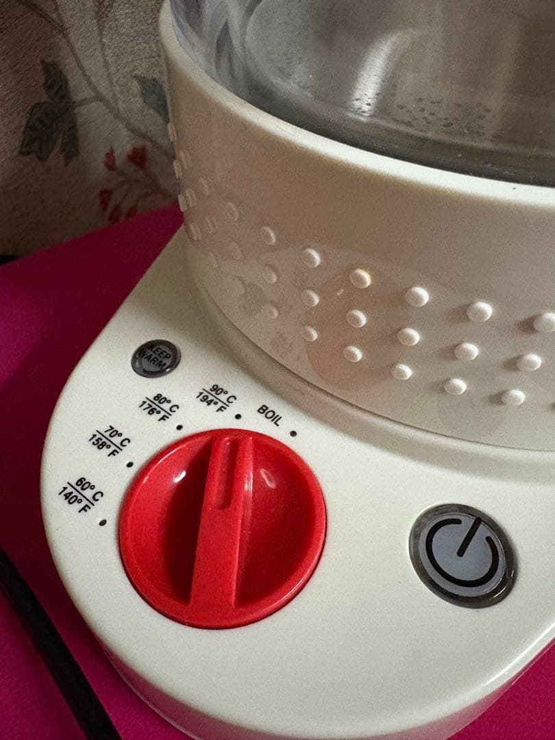 BODUM 電気ケトル 1.1L ダブルウォール ホワイト　美品