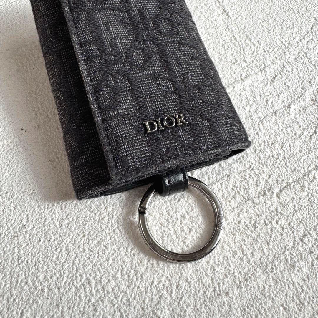 DIOR ディオール オブリーク 6連 キーケース トロッター リング付き