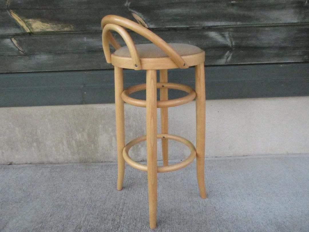 ★秋田木工アキモク曲木ベントウッドチェア2091-U/カウンターチェア