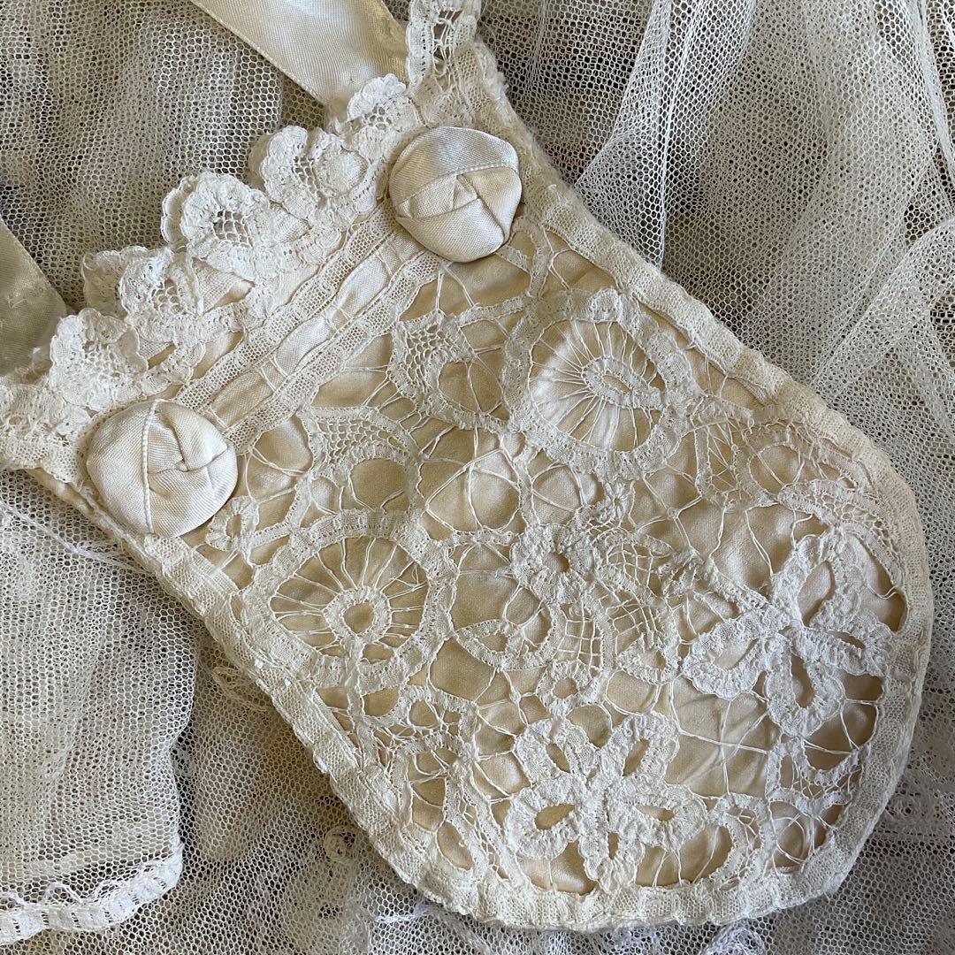 フランス アンティーク 布花花冠 ティアラ ウェディング