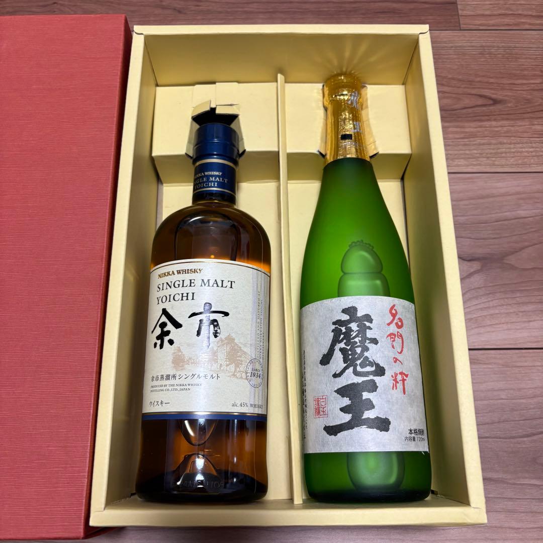 余市 シングルモルトウイスキー & 魔王 焼酎 セット 余市 シングルモルトウイスキー & 魔王 焼酎 セット 余市 シングル