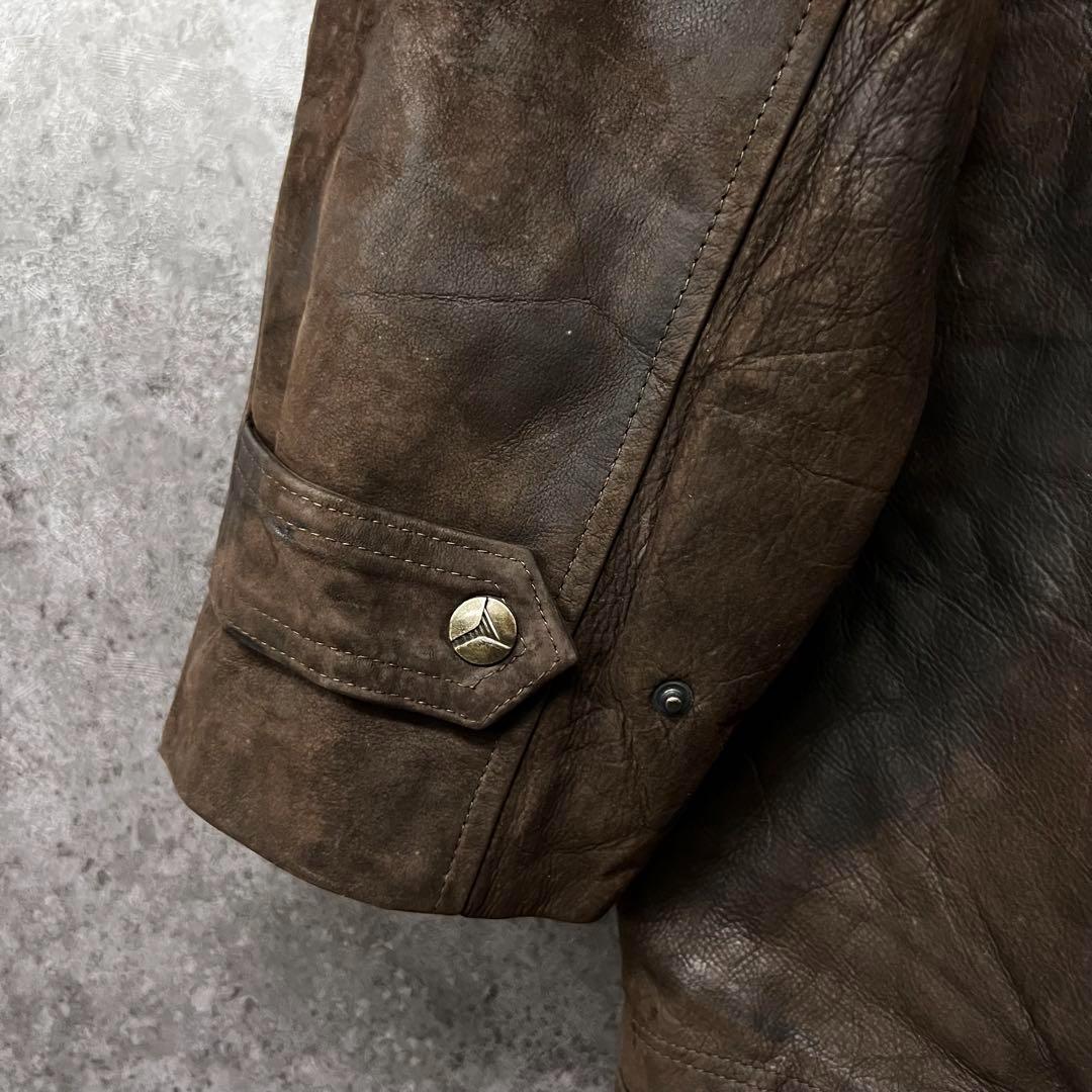 ユーロ古着【ファイヤーマンジャケット 本革レザー ジャケット/コート