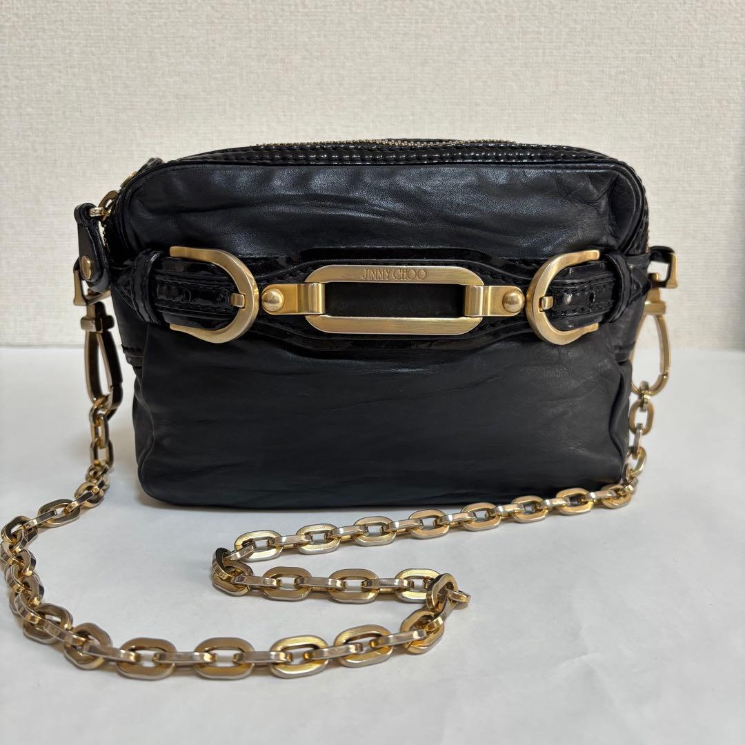 ジミーチュウ　JIMMY CHOO黒 レザー クロスボディバッグ KIMINEMG_010003_FRONT_vg197.jpg