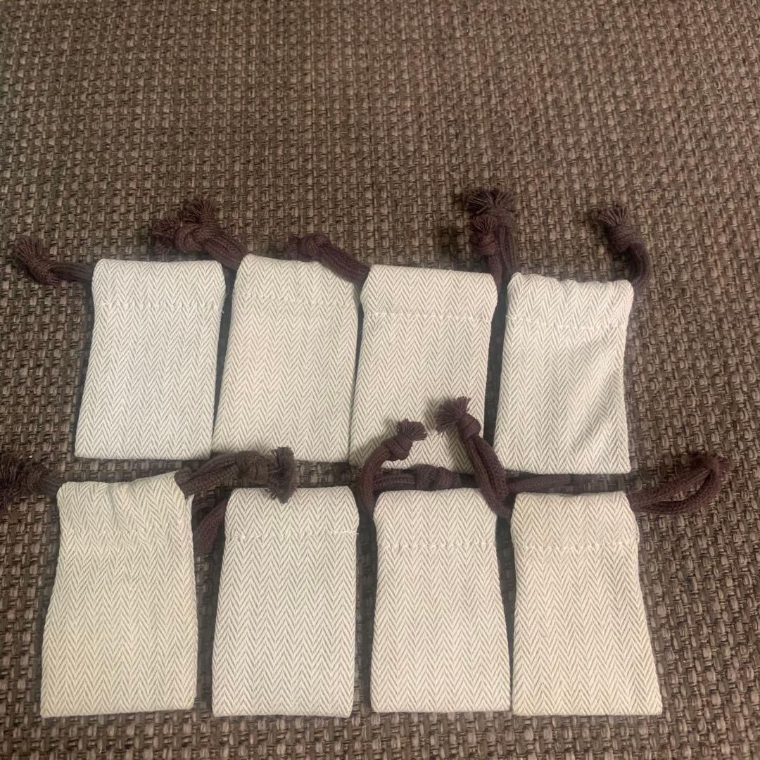 エルメス ミニミニ巾着保存袋アクセサリー入れ（4.5x7.5cm 8枚セット