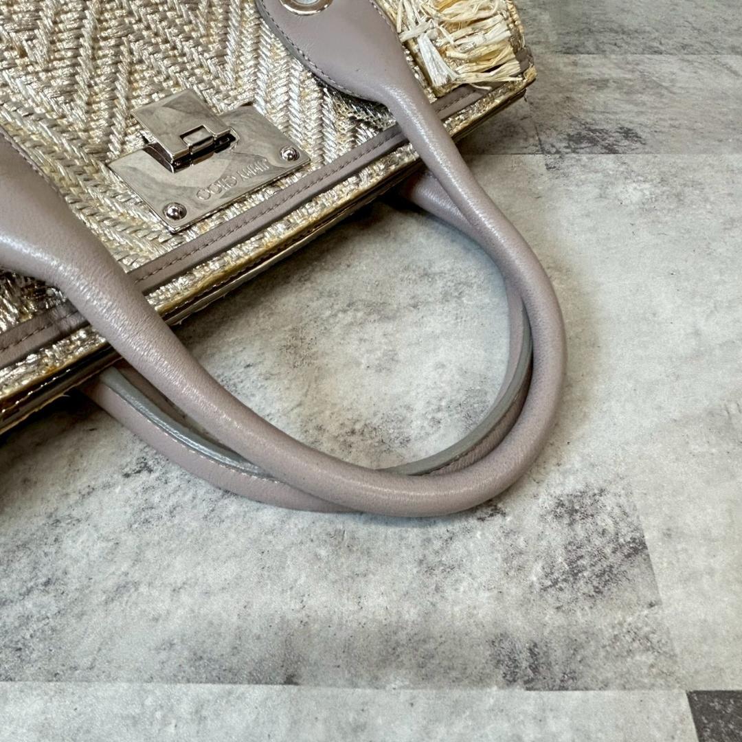 JIMMY CHOO ジミーチュウ フリンジ ハンドバッグ 　 Rg276