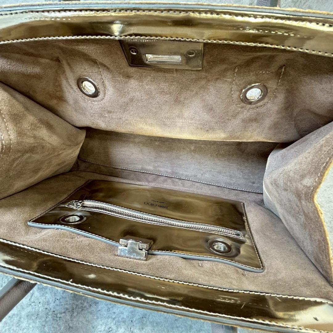 JIMMY CHOO ジミーチュウ フリンジ ハンドバッグ 　 Rg276