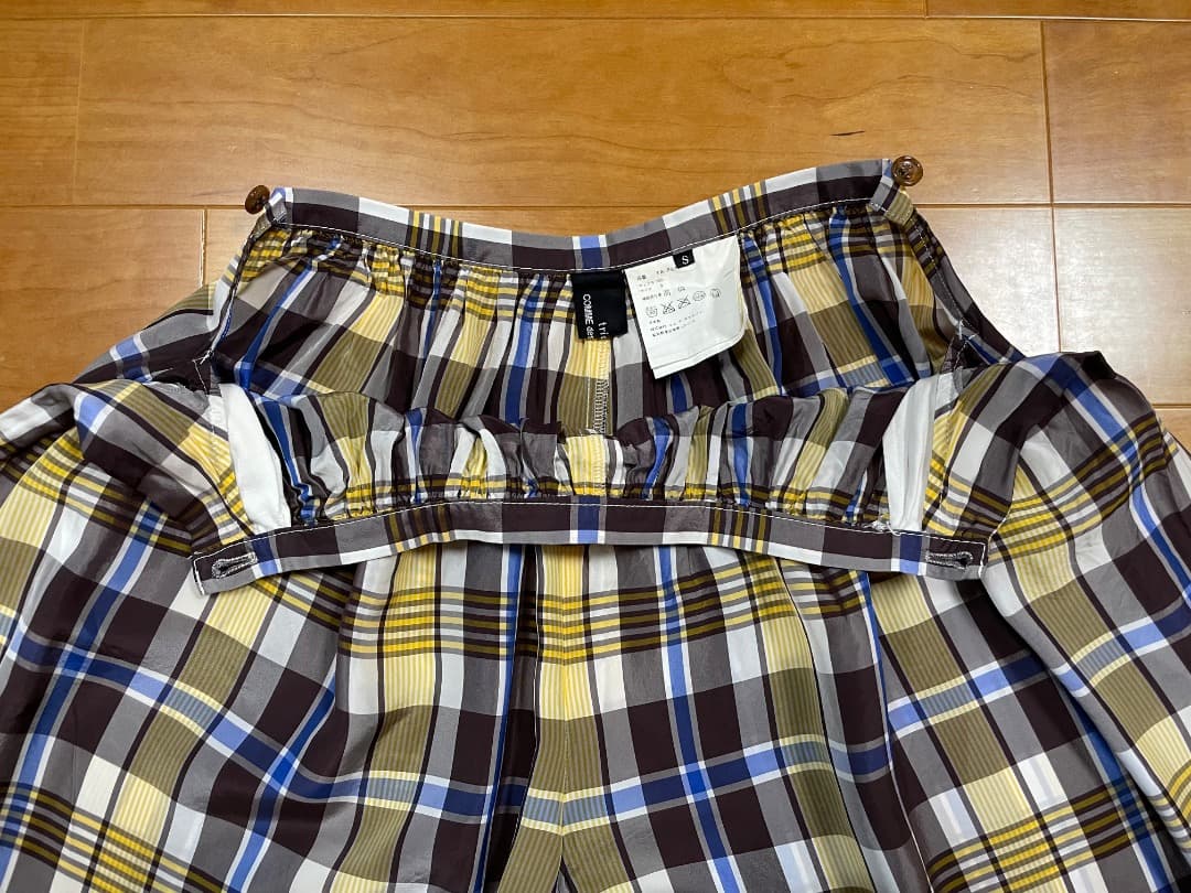 トリコ　コムデギャルソン　チェックキュロットスカート