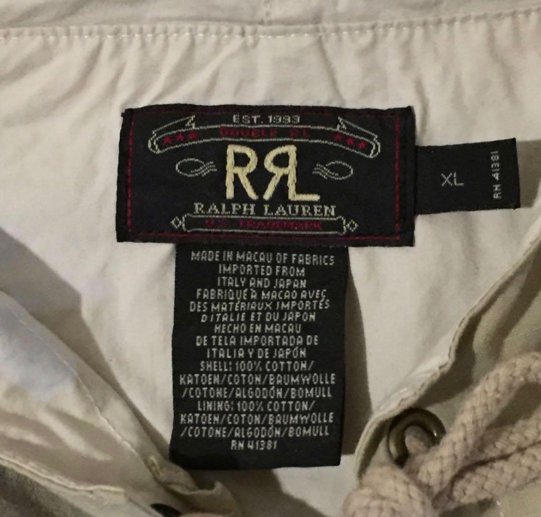 RRL アノラックパーカー　ヴィンテージ仕様 プルオーバー XL