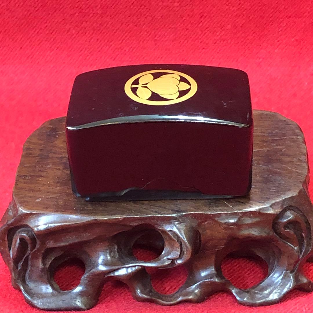 金蒔絵　箏爪箱　小物入れ箱　漆器　アンティーク　骨董品　インテリア