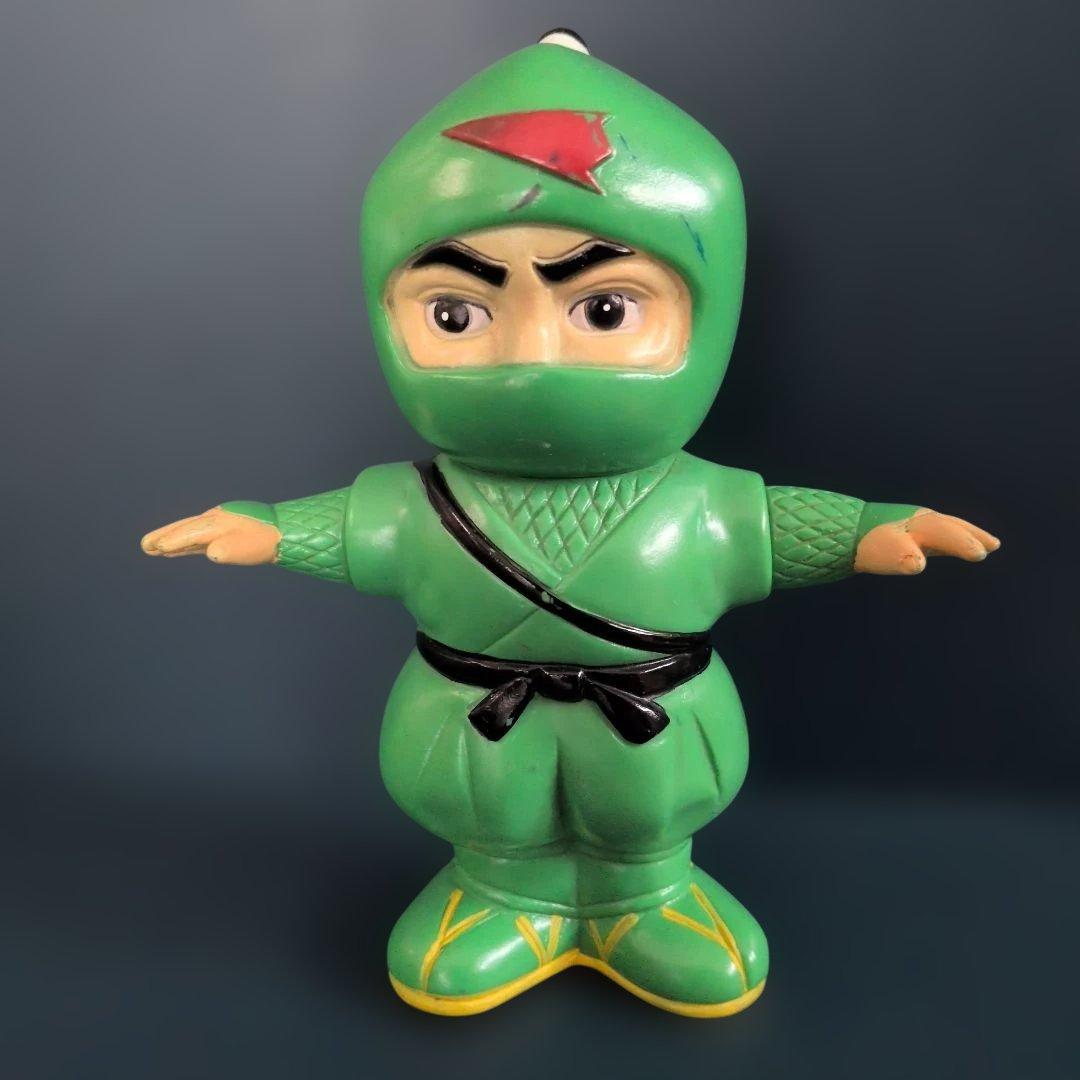 アロっ子忍者 貯金箱 矢崎総業 YAZAKI ソフビ