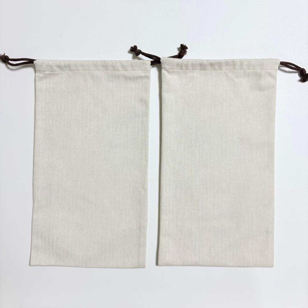 美品 エルメス 靴 シューズ 保存袋 巾着袋 2枚セット - メルカリ