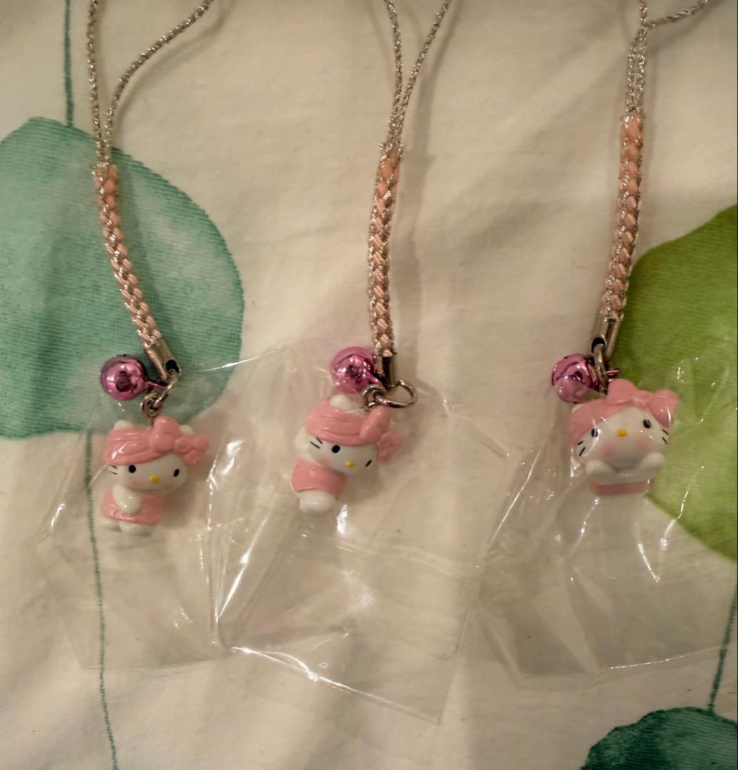 【新品未開封】ハローキティ バスタイム お風呂 根付 ストラップ 5点セット