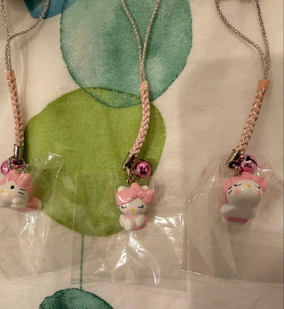 【新品未開封】ハローキティ バスタイム お風呂 根付 ストラップ 5点セット
