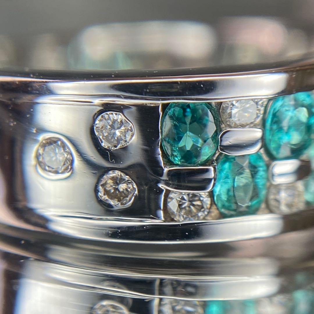 『専用です』天然パライバトルマリン ダイヤモンド 計0.67ct 中宝研ブラジル