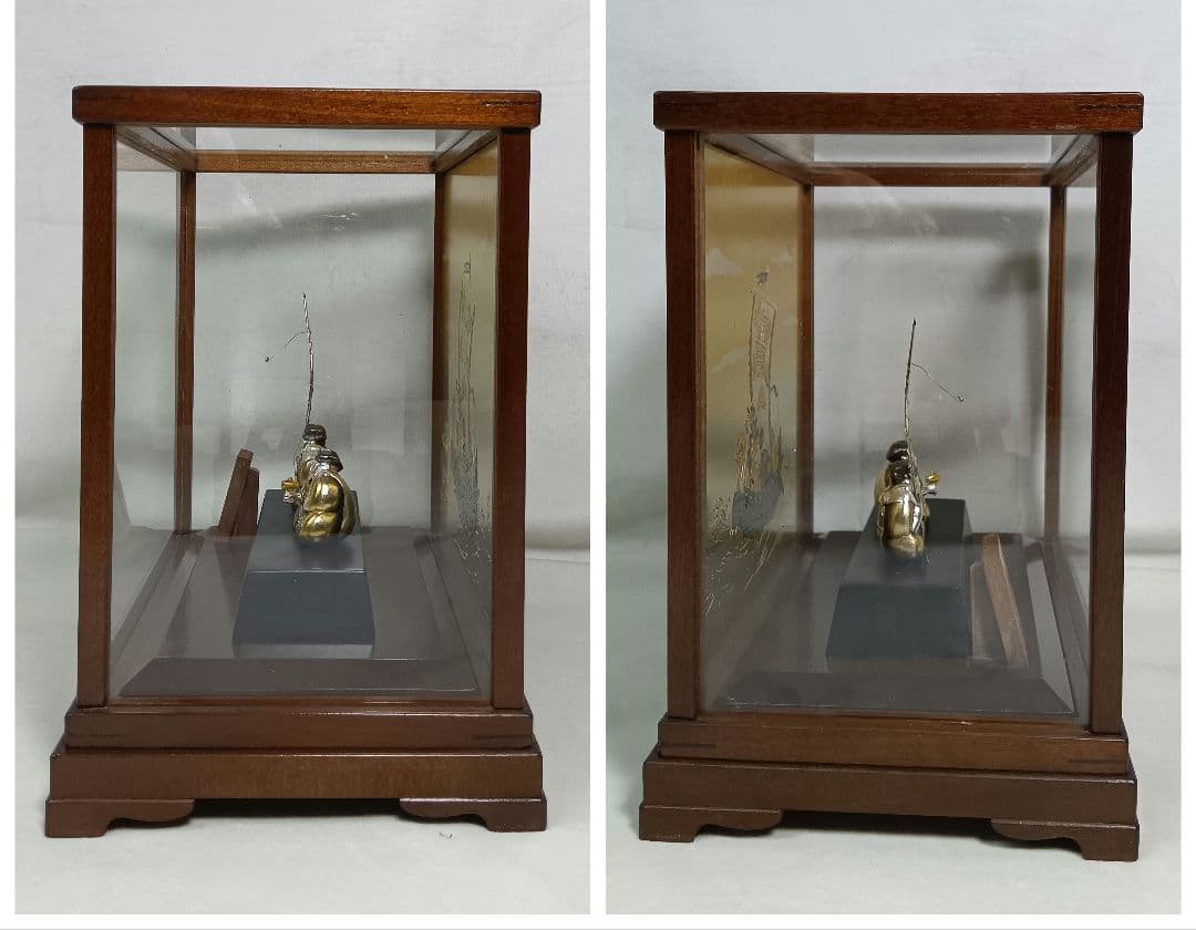 武比古作 純銀 恵比寿天 大黒天 宝船 置物 インテリア 縁起物 刻印有り