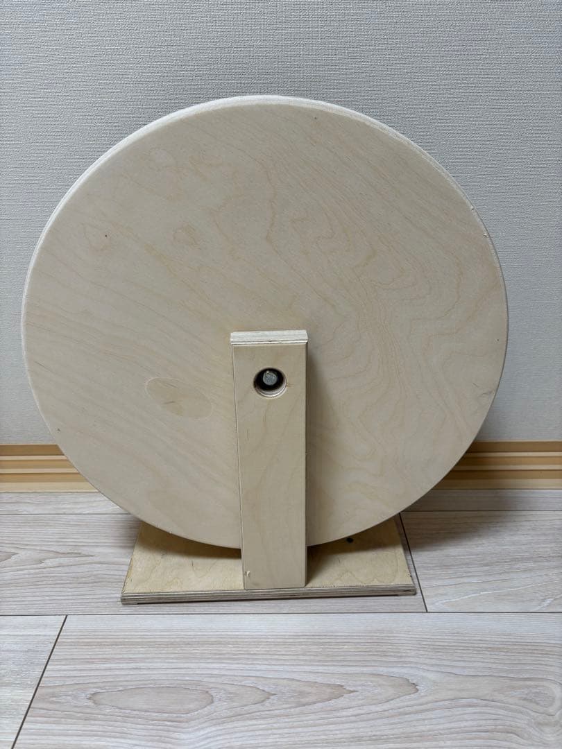 チンチラ 木製回し車 直径約40cm スタンド付き