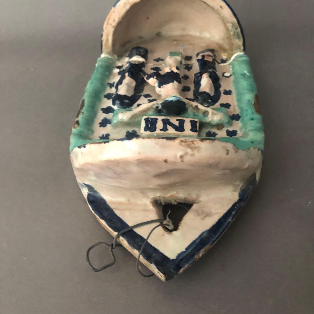 スペイン骨董 アンティーク壁掛け陶器 聖水盤