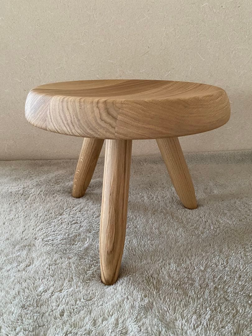 【美品】カッシーナ　ベルジェ スツール　オーク材ナチュラル