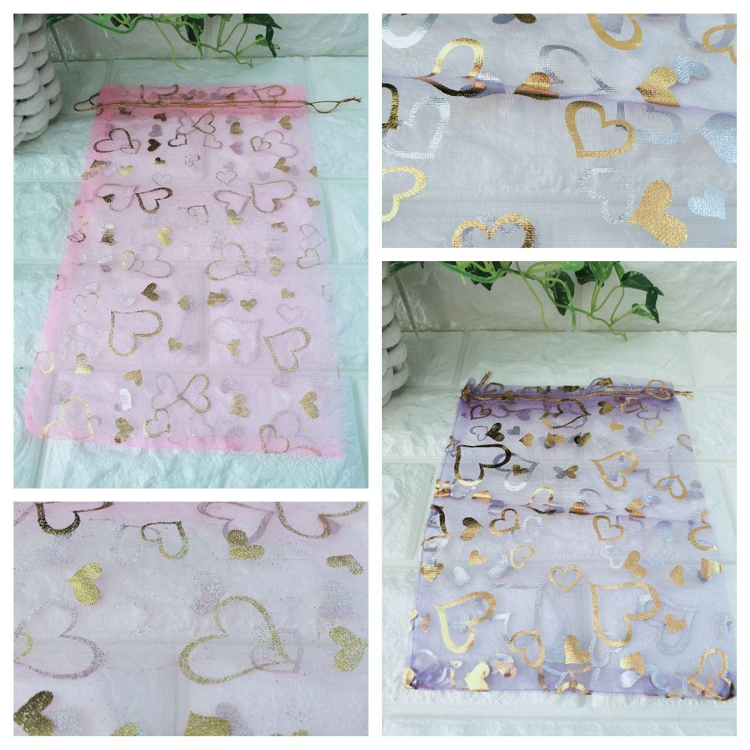 オーガンジー巾着袋9柄6サイズ全17種×各7枚全計119枚(1890)