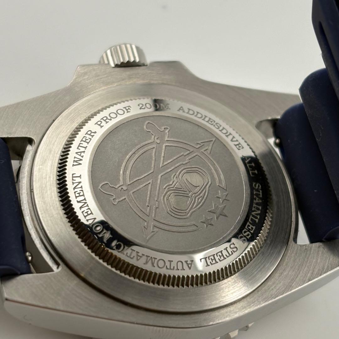 【希少】　Addiesdive 自動巻　ブルー　希少　ダイバー