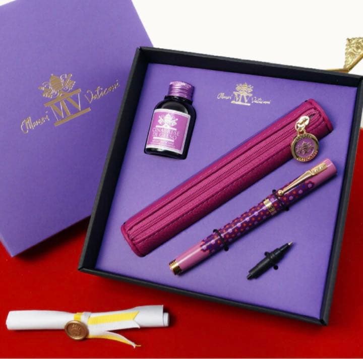カンポマルツィオ ヴァチカン美術館コラボ 万年筆 ペンケースセット