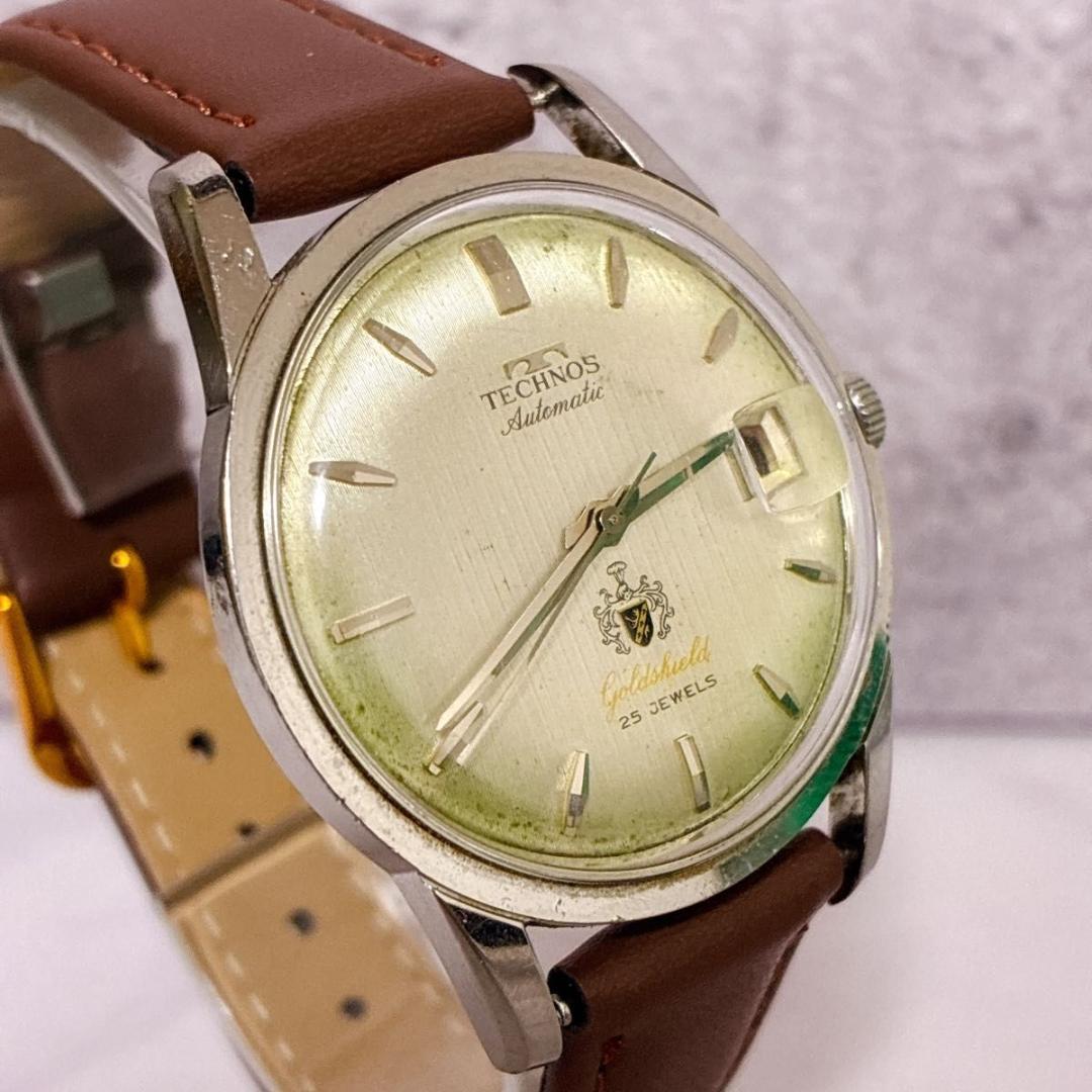 TECHNOS テクノス オートマチック 腕時計 25JEWELS 自動巻き