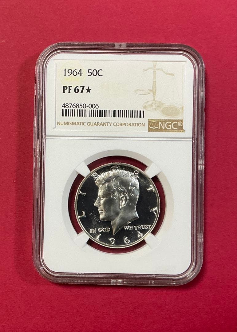 1964 ケネディ ハーフダラー NGC PF67☆ スター付 - メルカリ