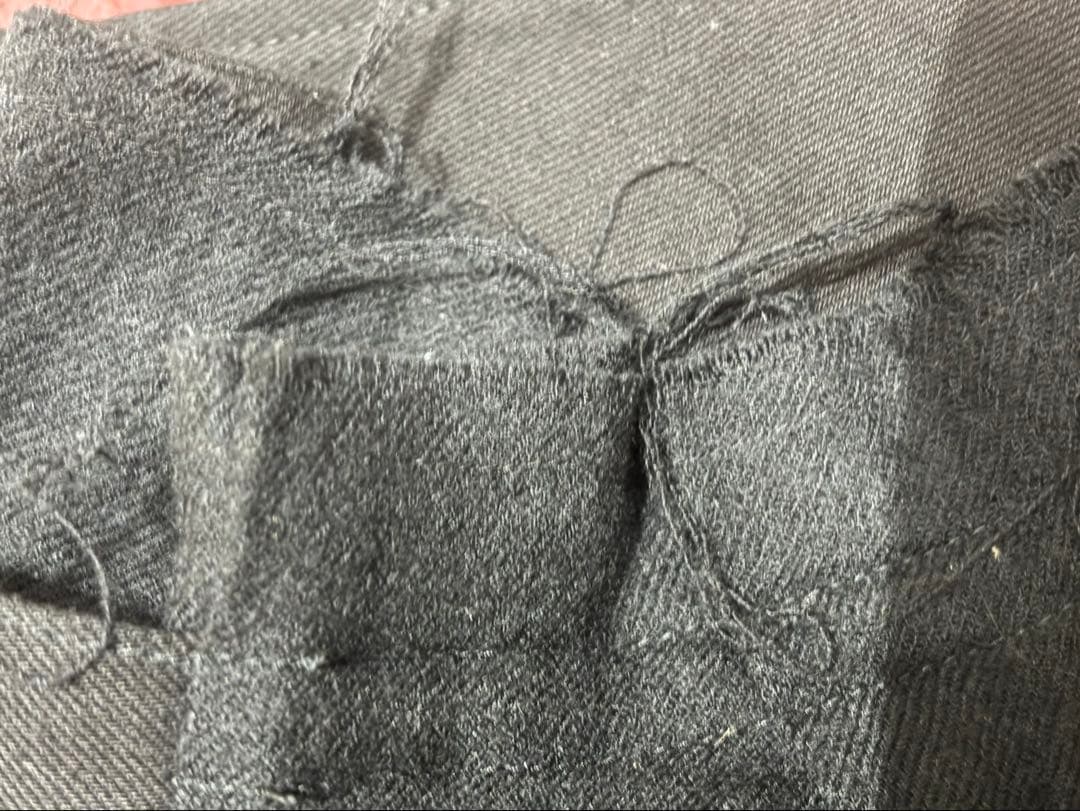 LIMI feu ヨウジヤマモト　スカートパンツ　ボトム　コットン ブラック