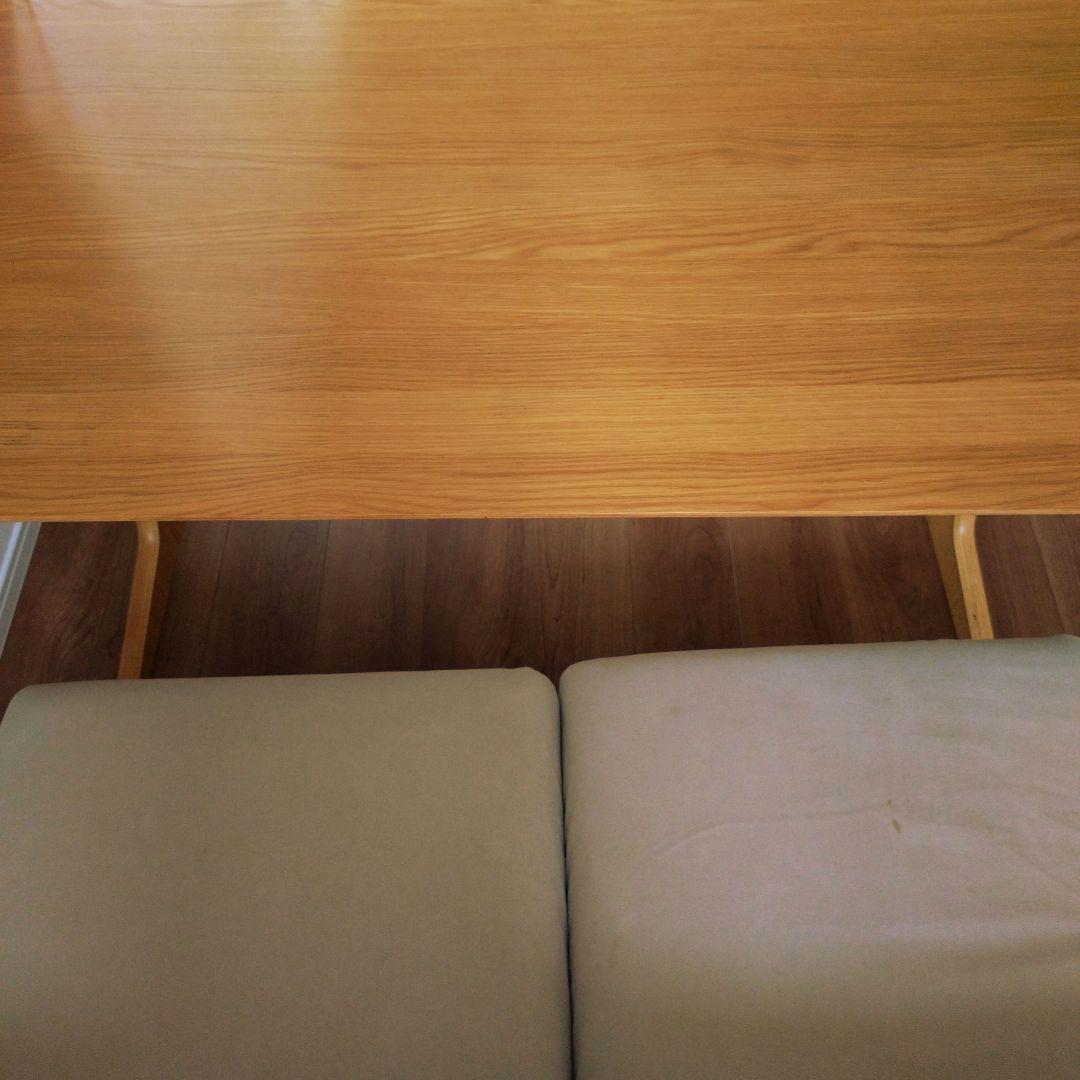 無印良品 リビングでもダイニングでもつかえるテーブル＋ソファチェア2脚セット