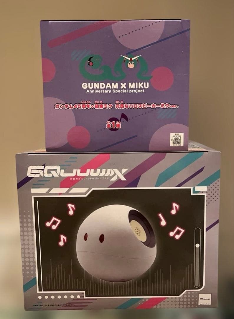 45周年×初音ミク 元気なハロミクver. ・ジークアクスハロ型スピーカー2