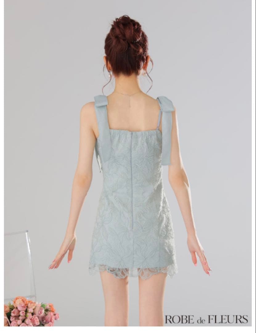 ROBEdeFLEURSローブドフルールレースタイトミニドレスキャバドレスXS