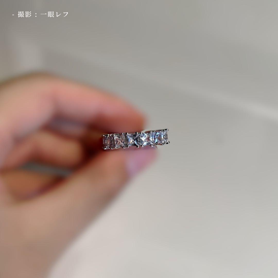 遺品整理　アンティークヴィンテージ　エメラルドカットフルエタニティ　ダイヤモンド