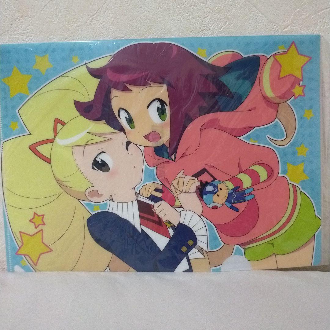 響ミソラ 白金ルナ クリアファイル 流星のロックマン 下敷き 白金ルナ