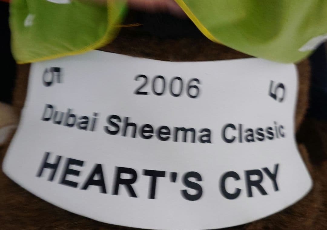 ハーツクライ　ドバイシーマクラシック　AVANTI ぬいぐるみ　2Lサイズ　タグ