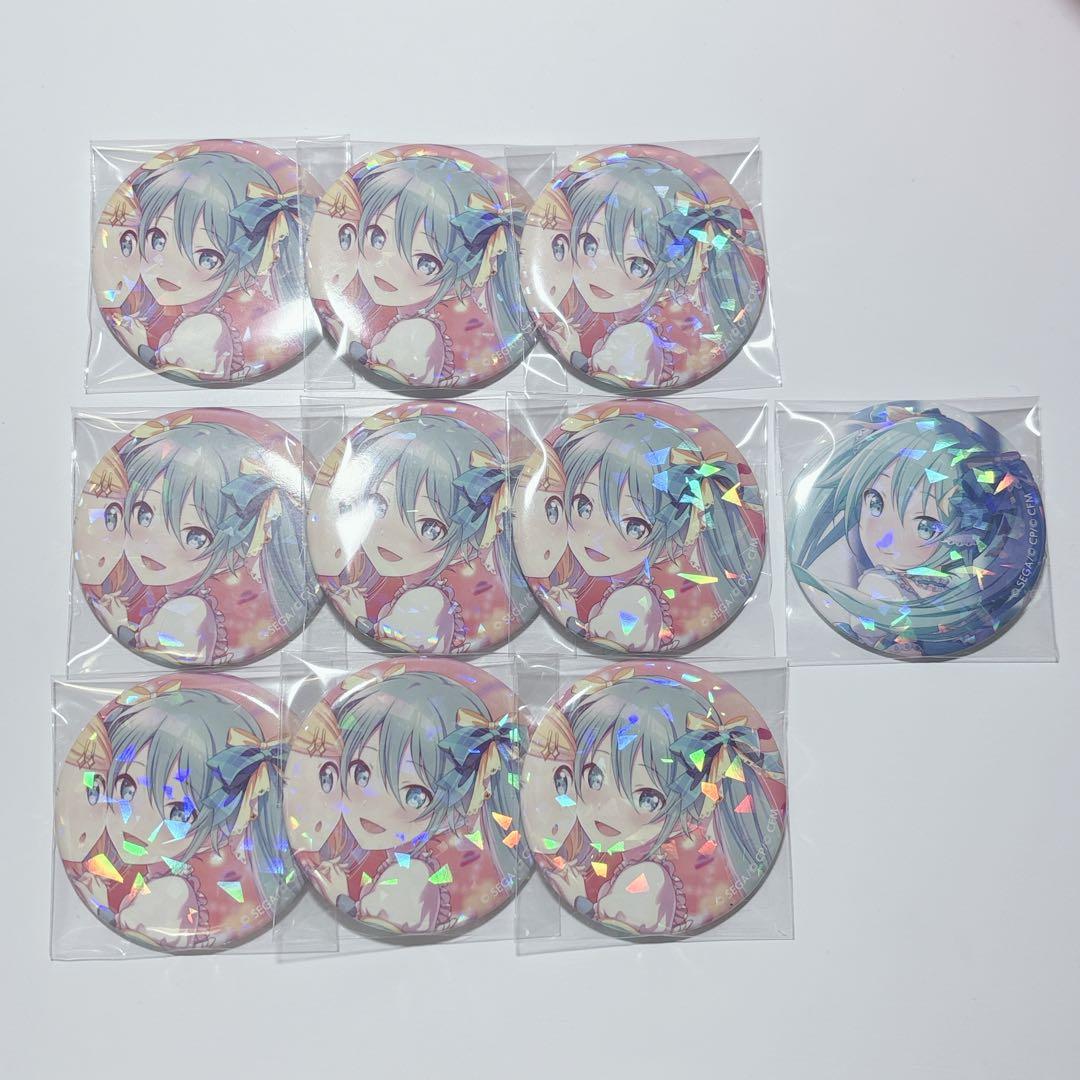 初音ミク モモミク 缶バッジ ホロ缶 プロセカ ホログラム モモジャン