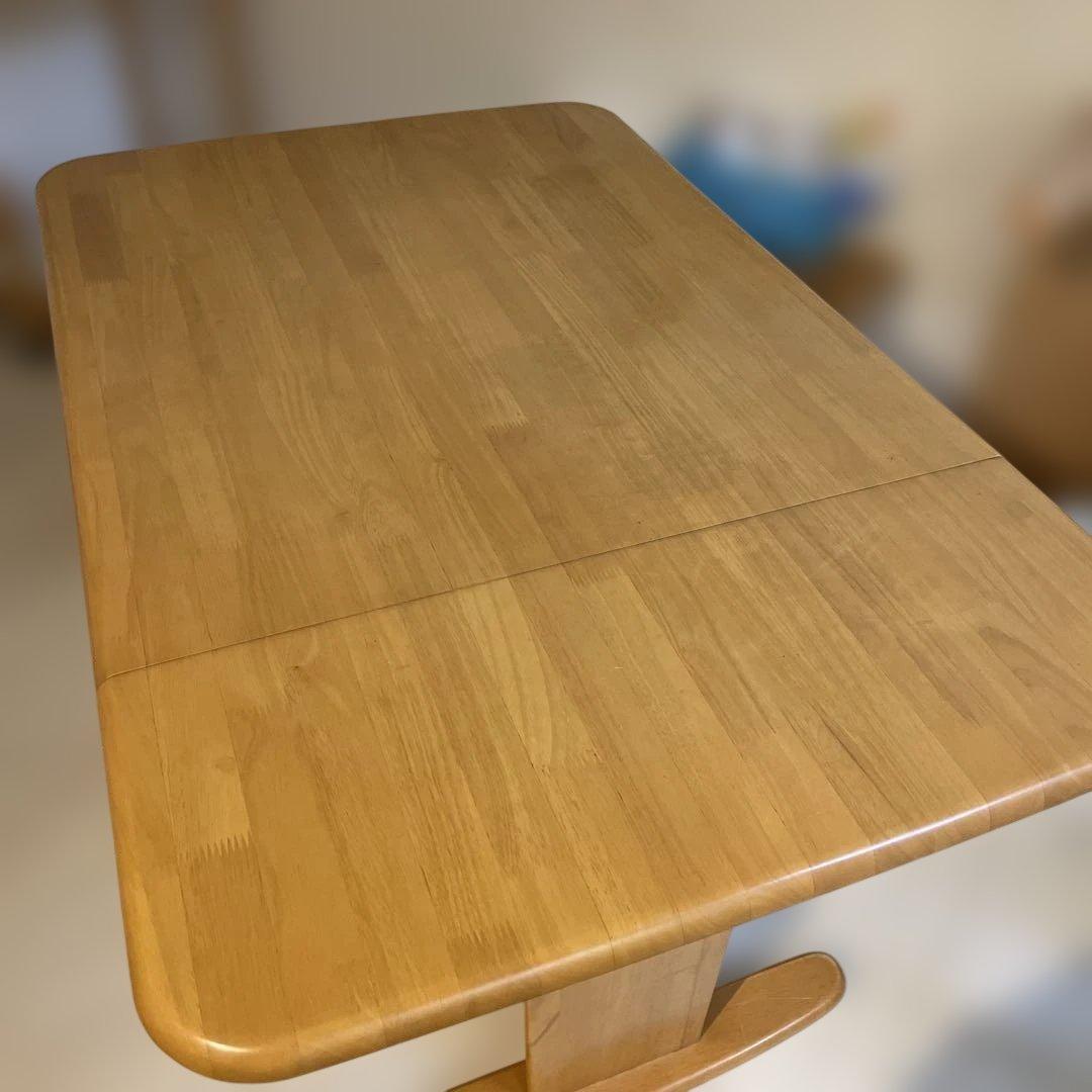 木製拡張ダイニングテーブル