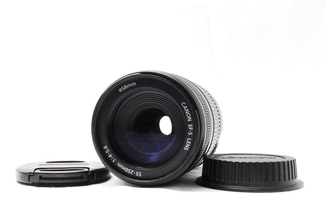 手ぶれ補正付✨キャノン EF-S 55-250mm IS 望遠レンズ - メルカリ