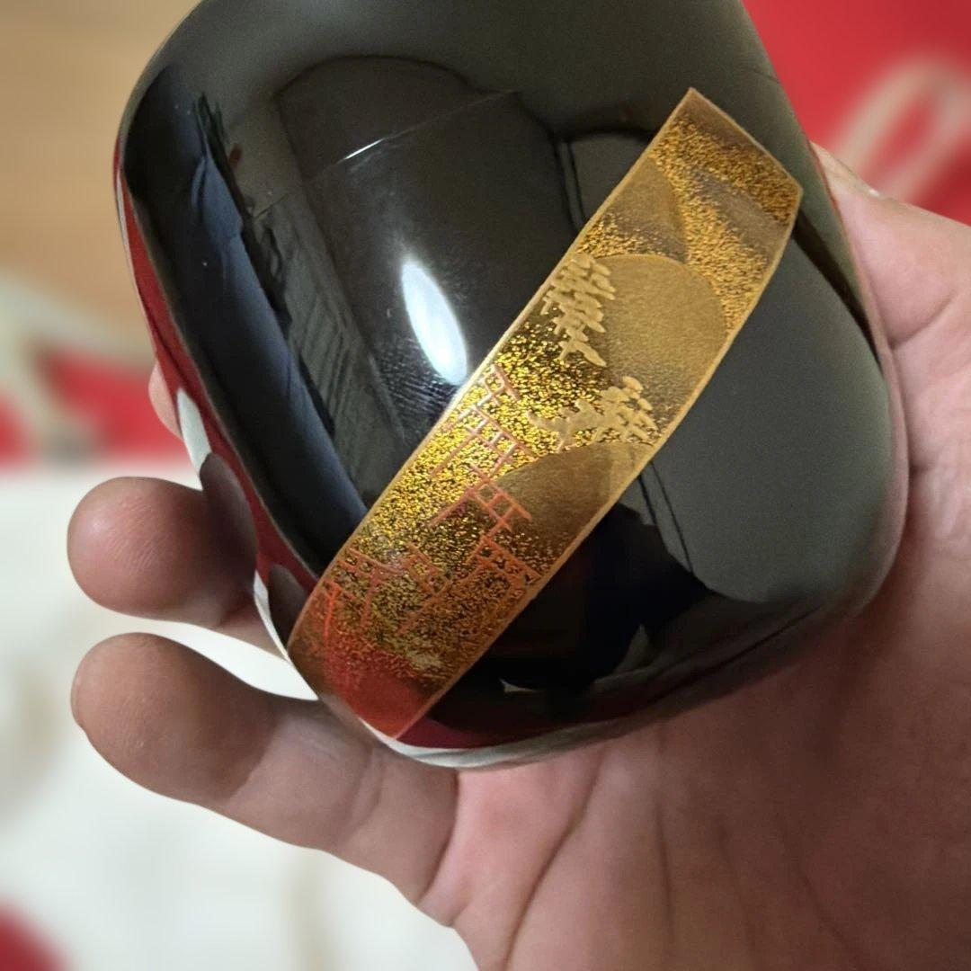 茶道具 棗 内梨子地 誰か袖 蒔絵 前端雅峰作 供箱 - メルカリ