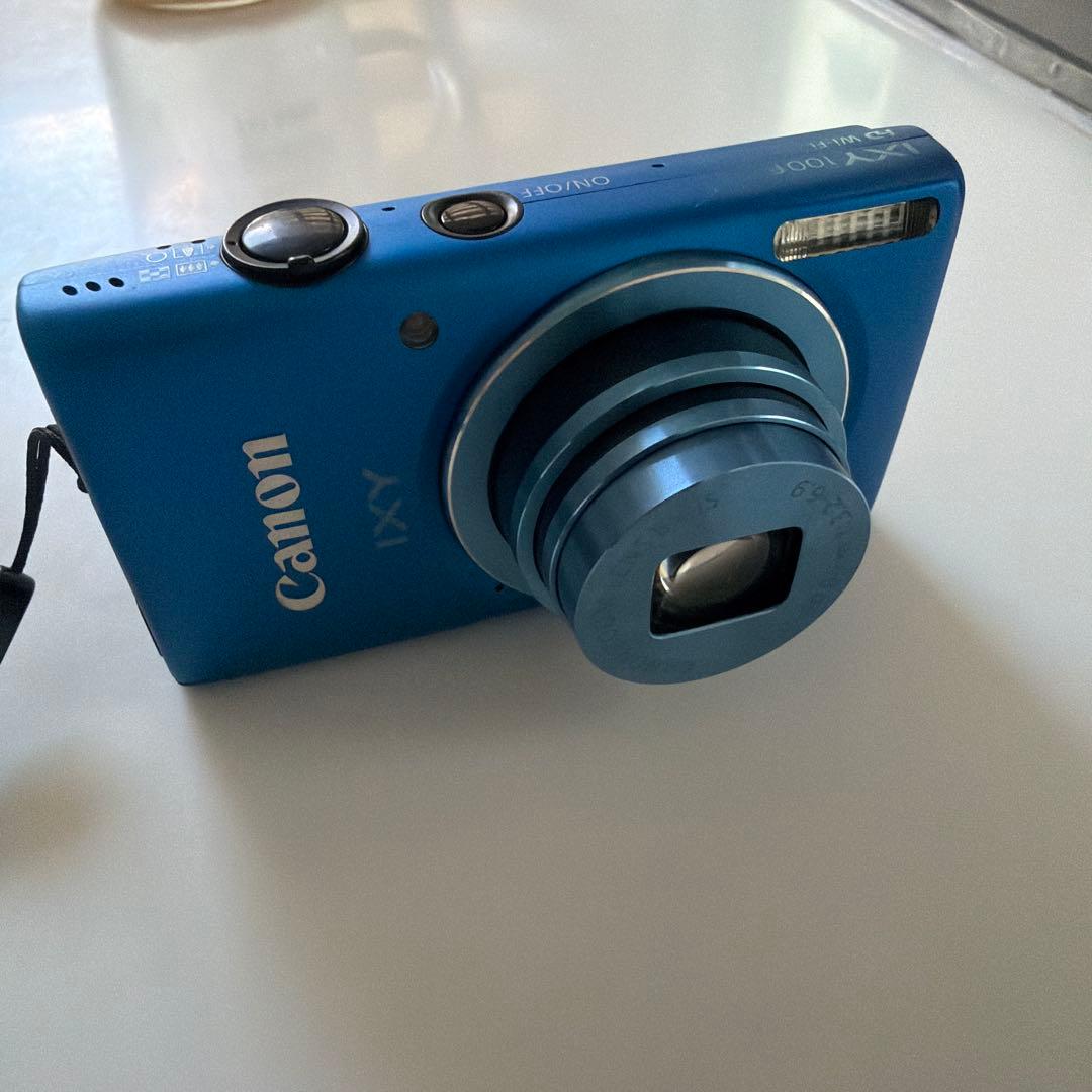 Canon IXY 100Fコンパクトデジタルカメラ コンデジ 青 ブルー