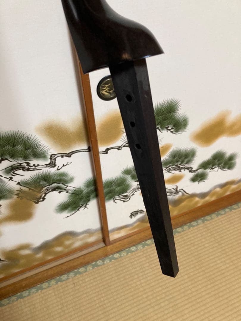 沖縄三線 クルチ(黒木) 江戸ユナー！与那城型 本皮本張り