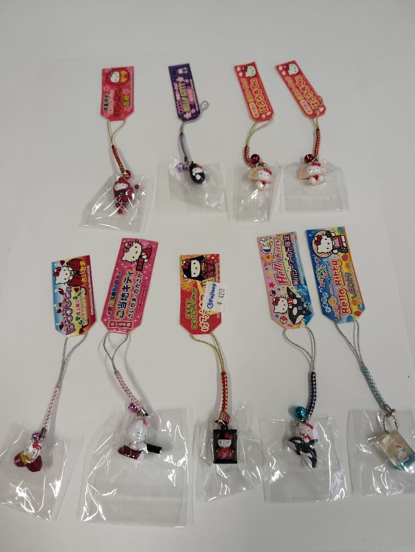 ハローキティ キティ ご当地 根付け ストラップ セット 110個 まとめ売り