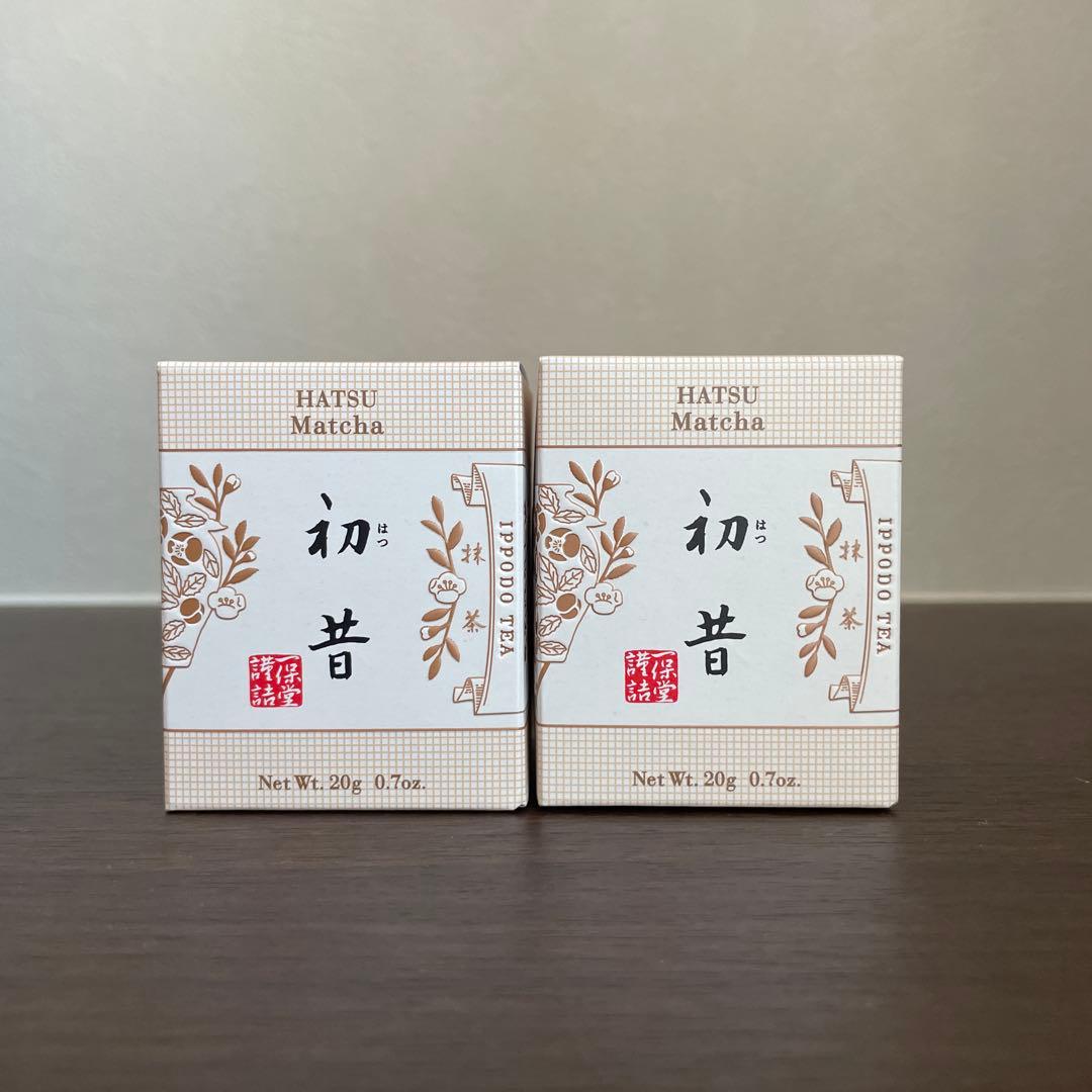 一保堂茶舗】京都 抹茶 国産 初昔 20g 箱入 2個セット